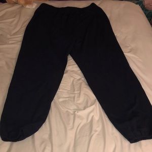 black sweatpants
